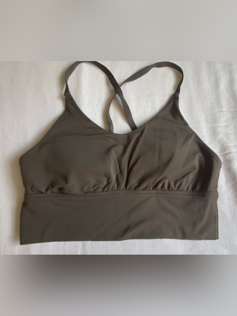 Aerie Offline Olive Brown Strappy Padded Bralette Sm